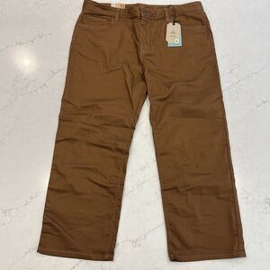 Prana Bridger NEW Jeans Pants Mens 42 x28 Sepia Brown Slim Straight Outdoor Hike